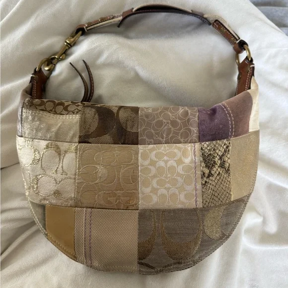 Vintage Coach Y2K Patchwork Shoulder Bag - Picture 6 of 13